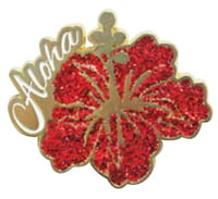 Magnet 2x2 Aloha Hibiscus - Pack of 3