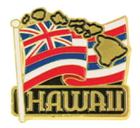 Magnet 2x2 Hawaii Flag - Pack of 3