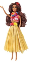 Doll - Nohea with Natural Raffia Skirt Hawaii's Lovely Hula Maiden