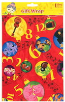 Christmas Gift Wrap 12 Days Red - Pack of 5