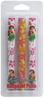 Ballpoint Pen 3 Packs - Hula/Plumeria