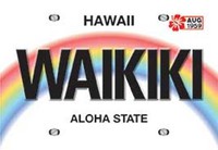 Waikiki License Playing Cards
