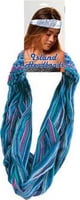 Island Headband - Striped Blue