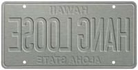 6"x12" Vintage License Plate - Hang Loose