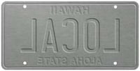 6"x12" Vintage License Plate - Local