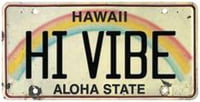6"x12" Vintage License Plate - HI Vibe