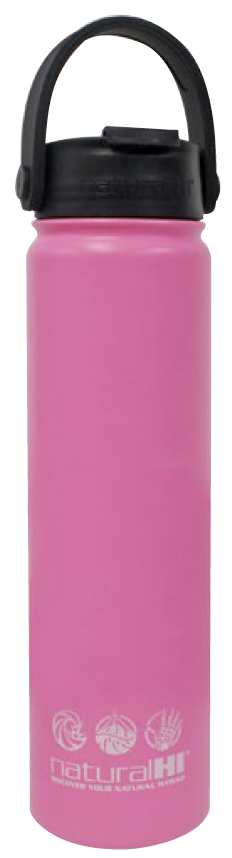 Floral Print Pink Tropical Flower UV Print 24 Oz. Plastic Water Bottle
