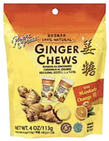 Ginger Chews - Orange (4 oz) - Pack of 12 Bags