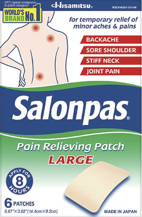 Large Pain Relief Patch - 6ct