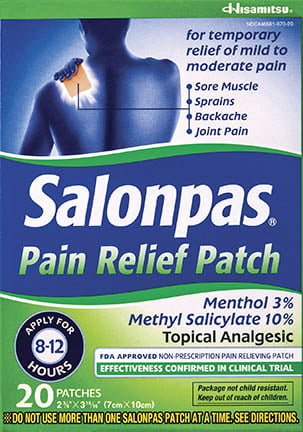 Pain Relief Patch - 20ct