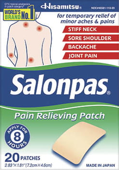 Salonpas Pain Relief Patch - 20ct