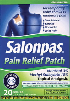 Salonpas Pain Relief Patch - 20ct