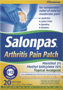 Salonpas Arthritis Pain Patch - 20ct