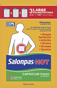 Salonpas Hot Capsicum Patch - 3ct