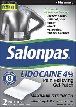 Salonpas Lidocaine Patch - 2ct