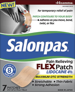 Salonpas Lidocaine Flex Patch - 7ct