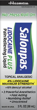 Salonpas Lidocaine Roll-On - 3oz