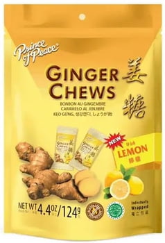 Prince of Peace Ginger Ginger Chews - Lemon (4 oz)