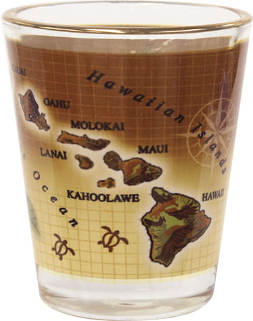 Island Chain Brown Shot Glass