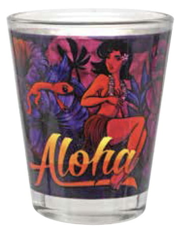 Foil Base Shot Glasses - Leilani In Paradise