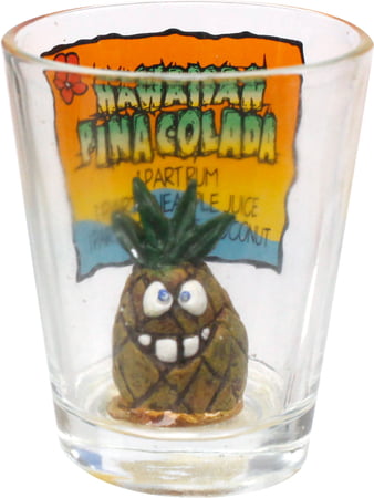 Pina Colada Polyresin Shot Glass – Inner Sculpture