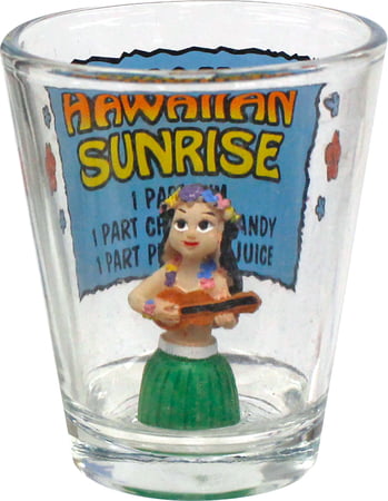 Hawaiian Sunrise Polyresin Shot Glass – Inner Sculpture