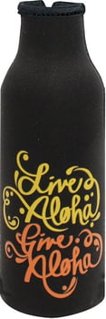 Bottle Wrap - Live Aloha Black