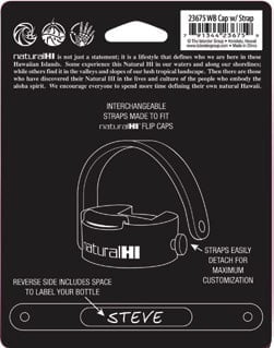 Natural HI Cap with Strap for Flasks - 3 pack