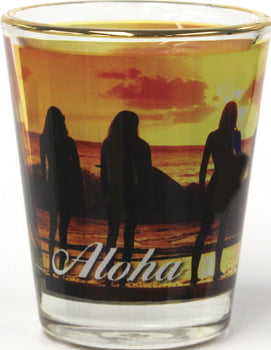 Shot Glasses Surfer Girls Shot Glass