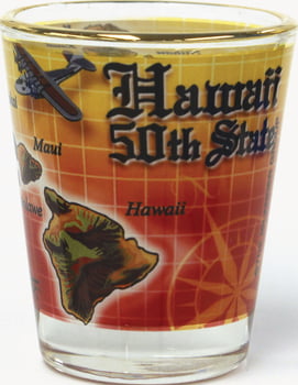 Hawaii 50th State Shot Glass