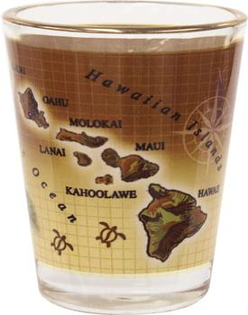 Island Chain Brown Shot Glass