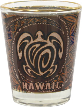 Shot Glasses Honu Tapa Shot Glass