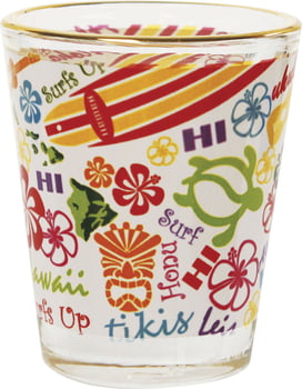 Shot Glasses Words of Hawaii Shot Glass