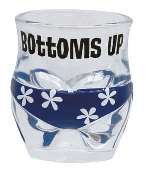 Shot Glasses Shot GL Butt Plumeria Blue