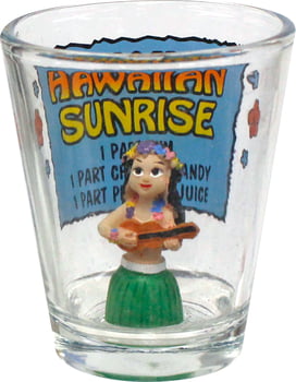 Hawaiian Sunrise Polyresin Shot Glass – Inner Sculpture