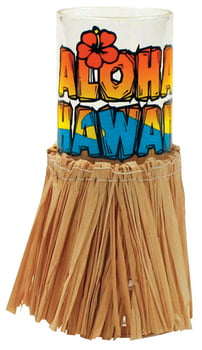 Shot Glasses Cordial Shot Glass w/ Skirt - Aloha Hawaii