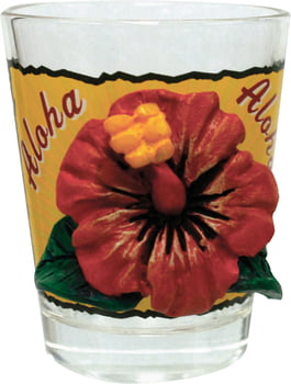 Shot Glasses Hibiscus Polyresin Shot Glass – Outer Sculpture