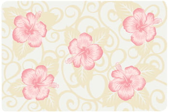 Placemats - Pink Hibiscus (Set of 6)
