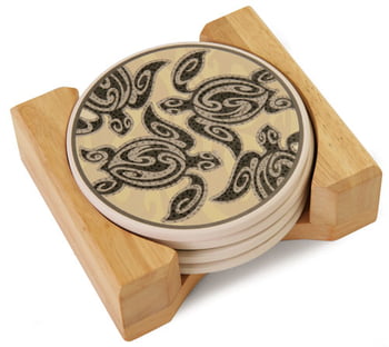 Coasters Coasters - Tribal Honu