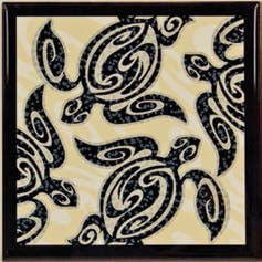 Tile Trivet Tribal Honu Ceramic Tile Trivet
