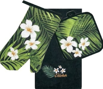 3 Piece Kitchen Set - Plumeria Palm