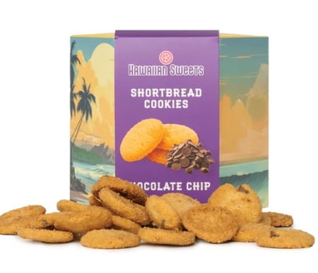Hawaiian Sweets Shortbread Cookies - Chocolate Chip