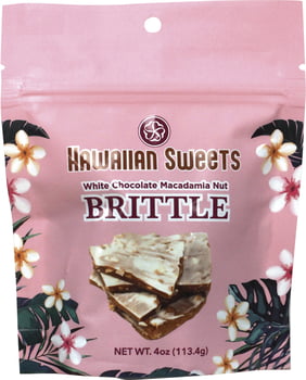 White Chocolate Macadamia Nut Brittle - 4 oz. bag