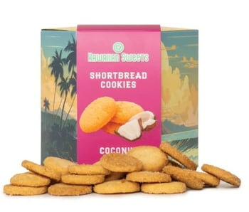 Hawaiian Sweets Shortbread Cookies - Coconut