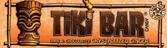 Tiki Bar Candy - Cyrstallized Ginger/Milk Chocolate - Pack of 12