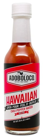 Adoboloco Hawaiian Chili Pepper Water -Medium Hot Sauce 5oz