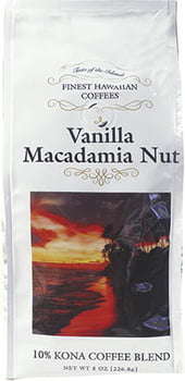 Finest Hawaiian Coffees Vanilla Macadamia Nut - 10% Kona