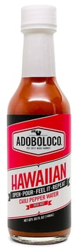 Adoboloco Hawaiian Chili Pepper Water -Medium Hot Sauce 5oz