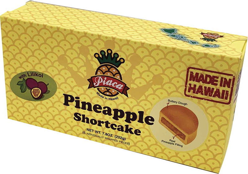 Piaca Pineapple Shortbread Cookie with Lilikoi 6pcs