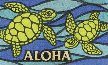 Aloha Mat - Honu Sea Glass